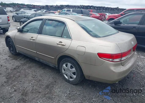 2003 Honda Accord 2.4 Lx from USA, damaged, VIN 1HGCM56323A041049